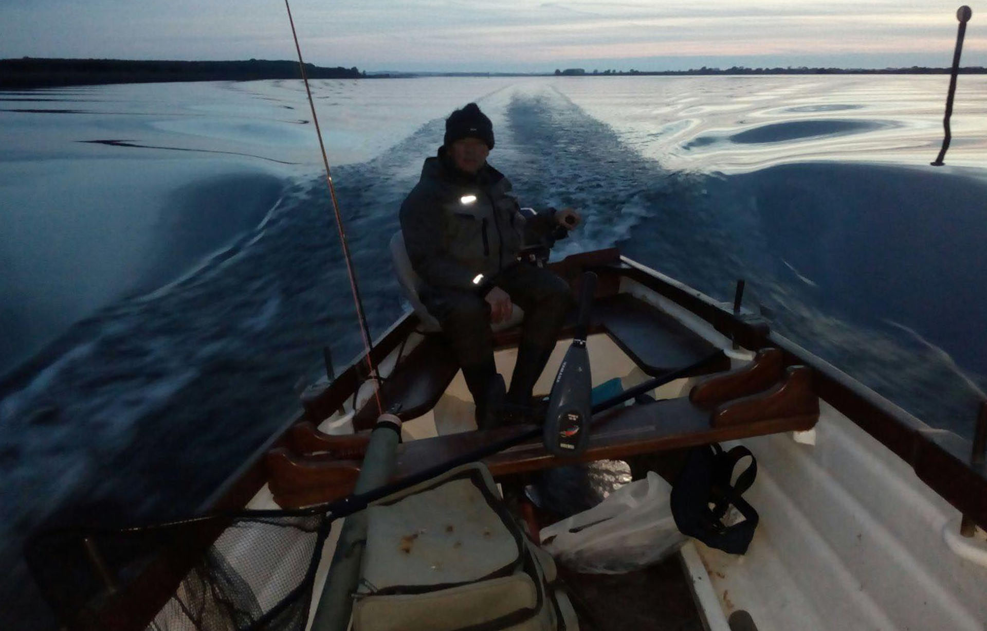 dusk boat